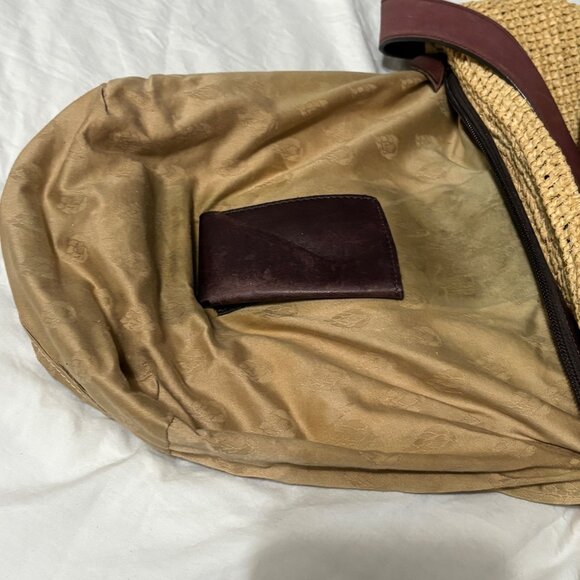 Helen Kaminski Crochet Raffia & Leather Crochet Boho Hobo Shoulder Crossbody Bag - Picture 16 of 16